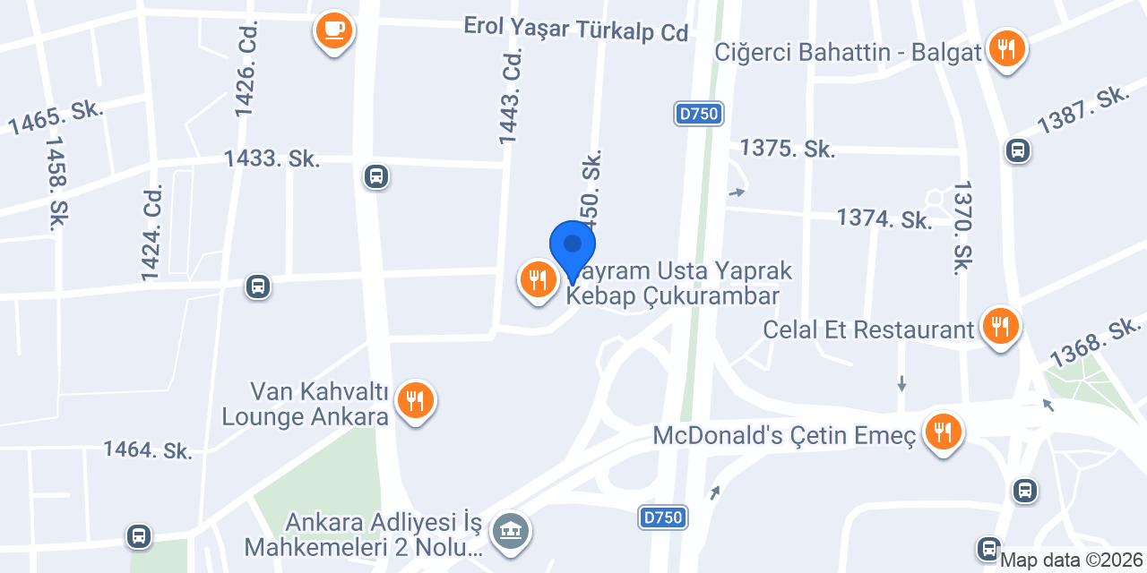 Nihat Balık Restoran Çukurambar konumu