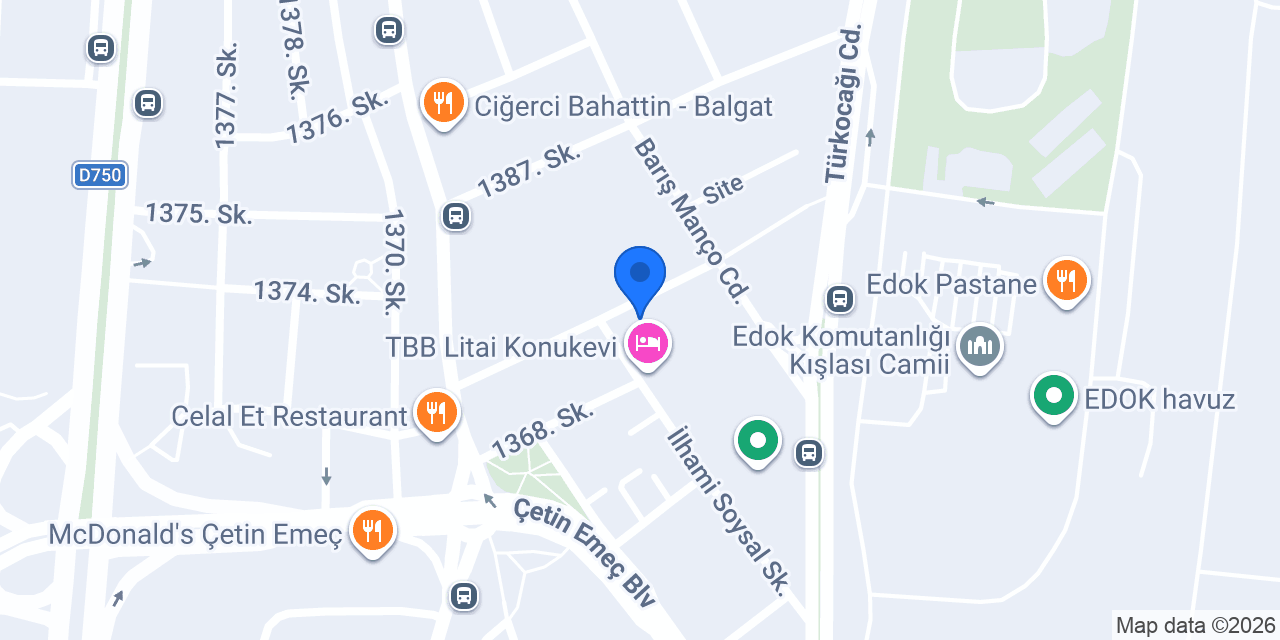 Türkiye Barolar Birliği Kütüphanesi konumu