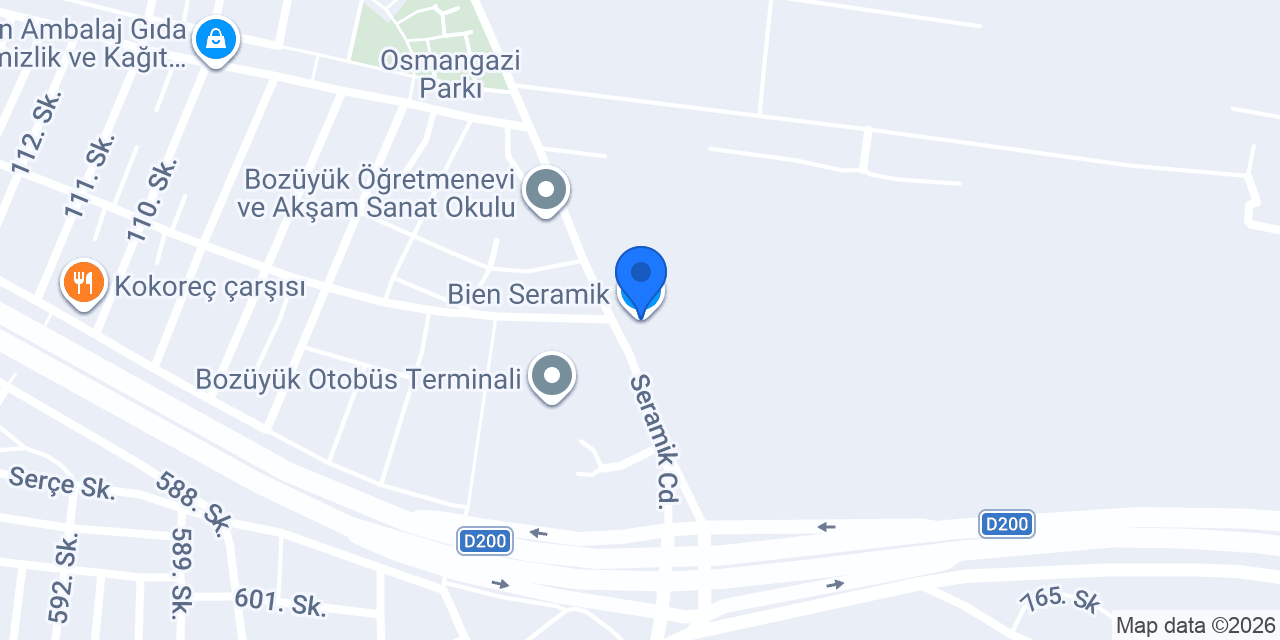 Bien Seramik konumu