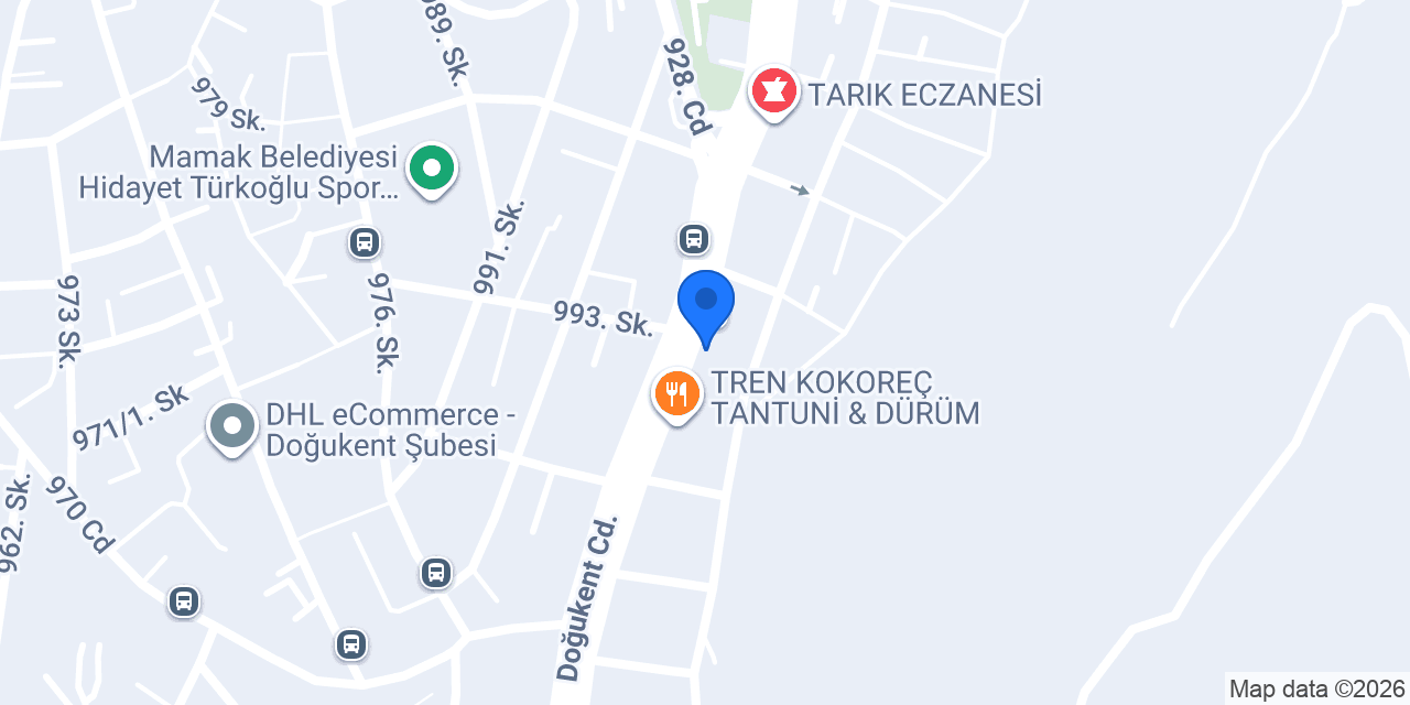 Enfess pasta cafe konumu