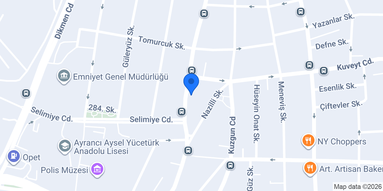 Hoşdere Veteriner Kliniği konumu