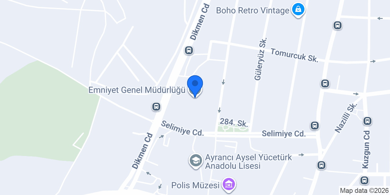 Emniyet Genel Müdürlüğü konumu