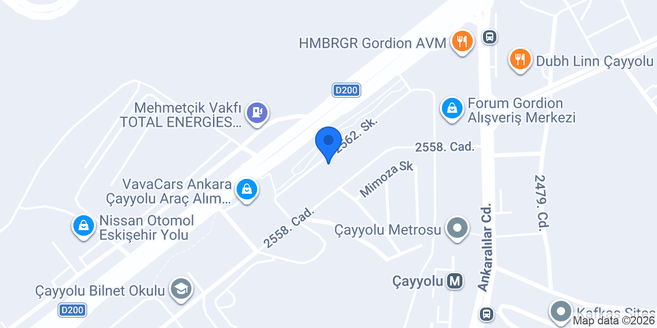 Treso İç Mimarlık konumu