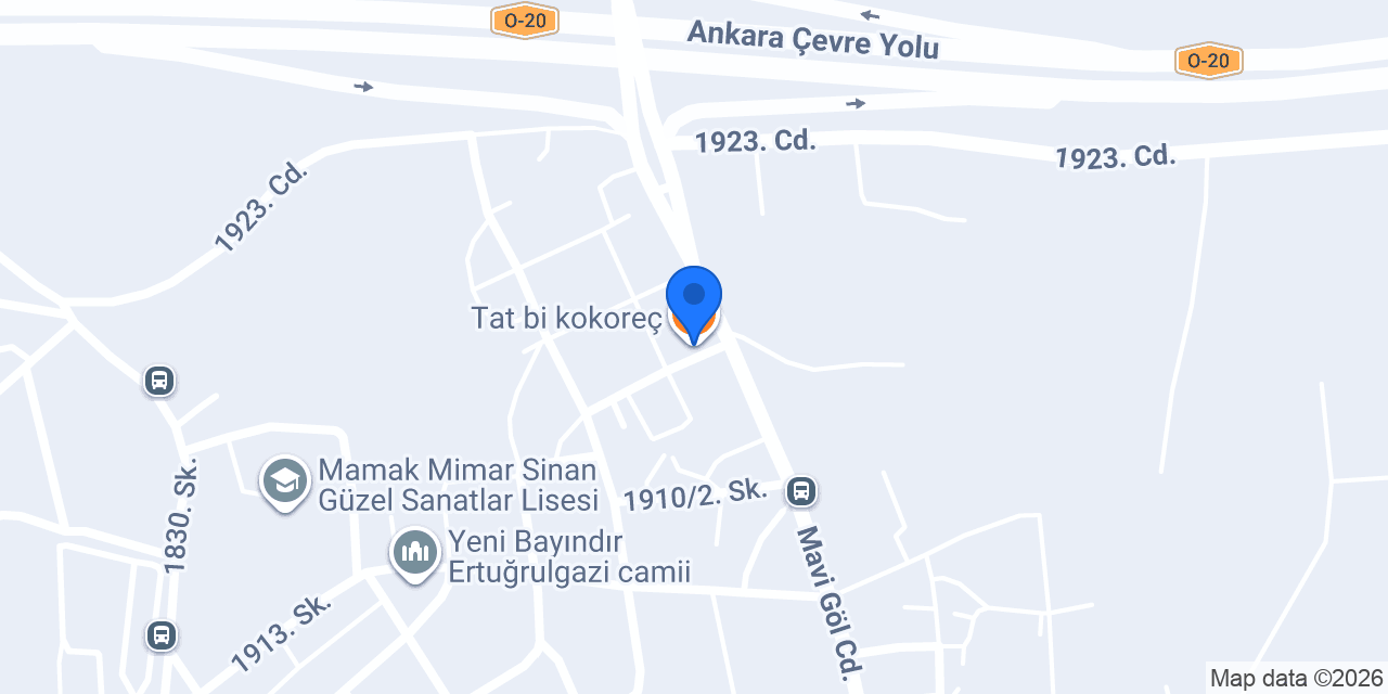 Tat bi kokoreç konumu