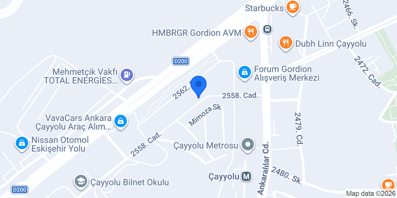 Mavi Ev Sanat Atölyesi konumu
