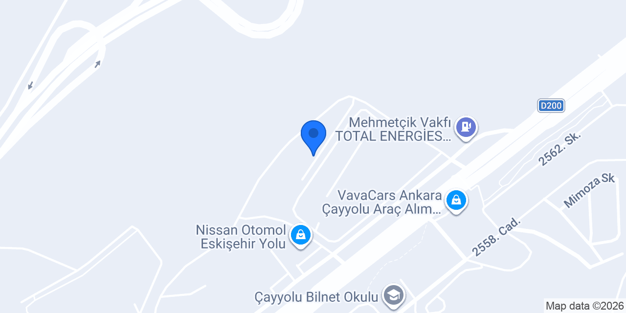 Otomol Çayyolu 2 konumu