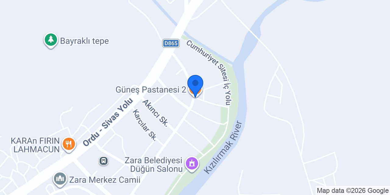 Güneş Pastanesi 2 konumu