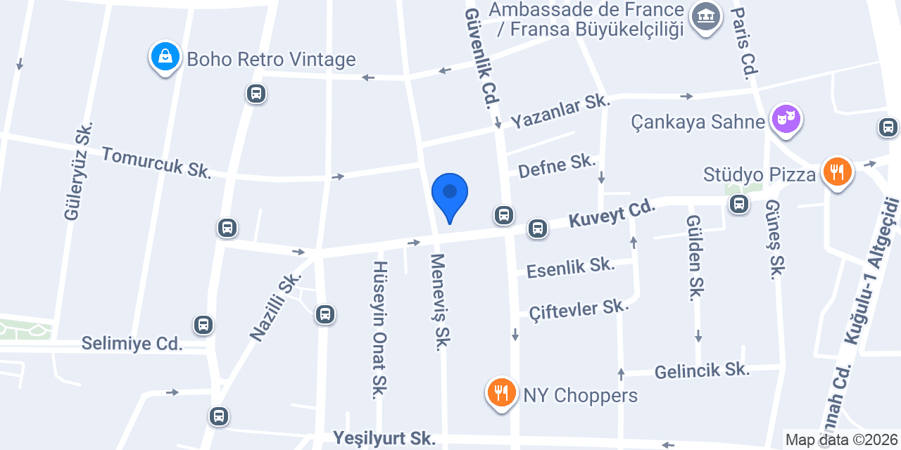 Meneviş Ecz. konumu