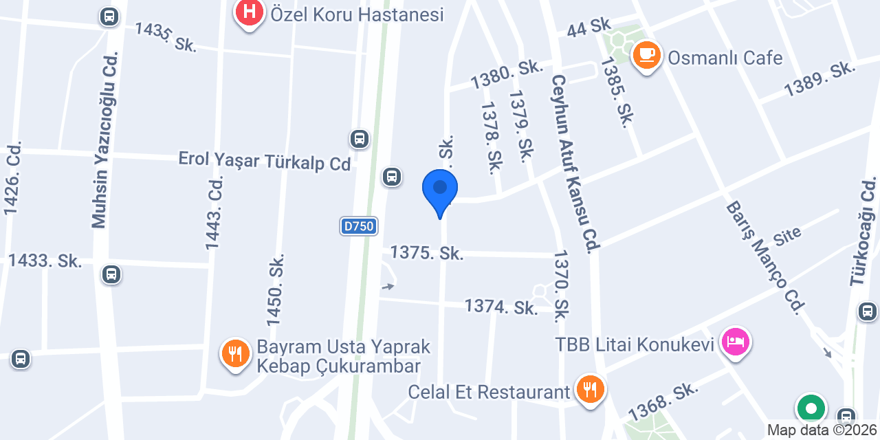 Uluçay Tantuni Balgat Şubesi konumu