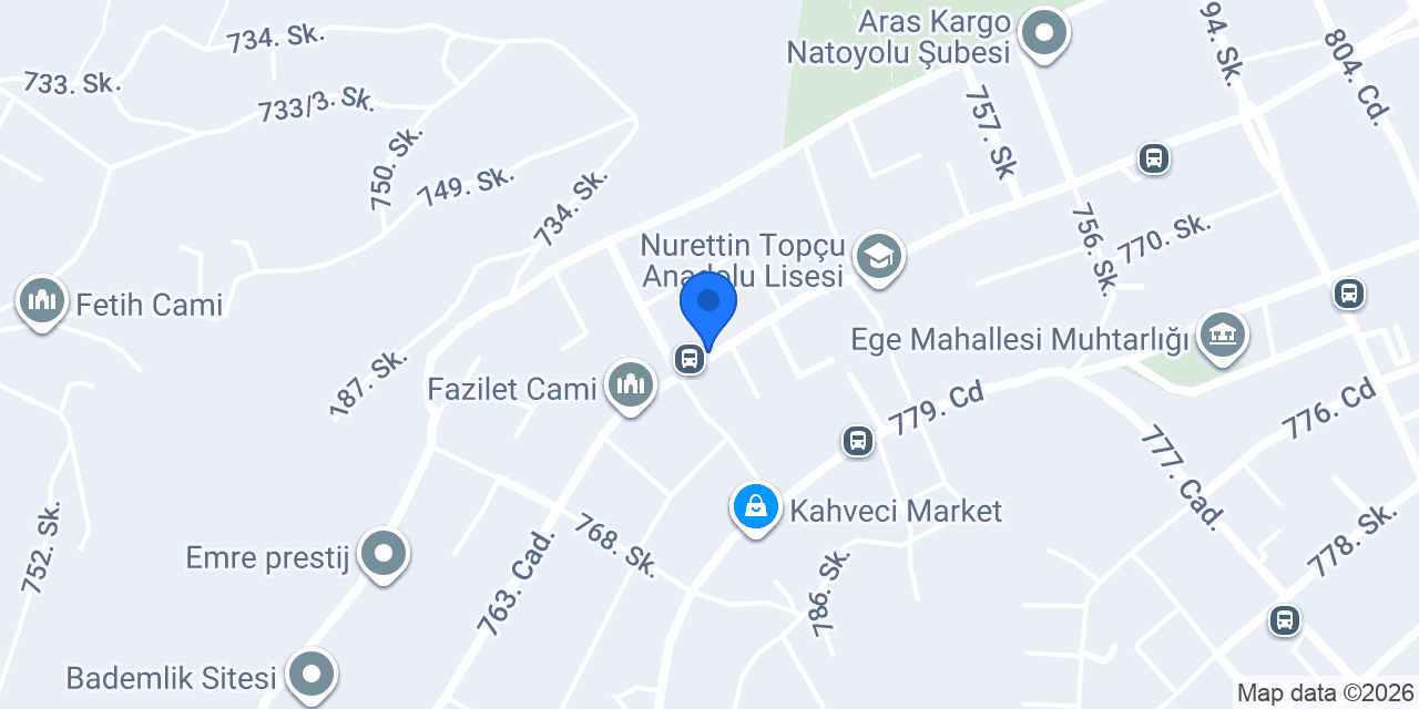 Ege Süpermarket konumu