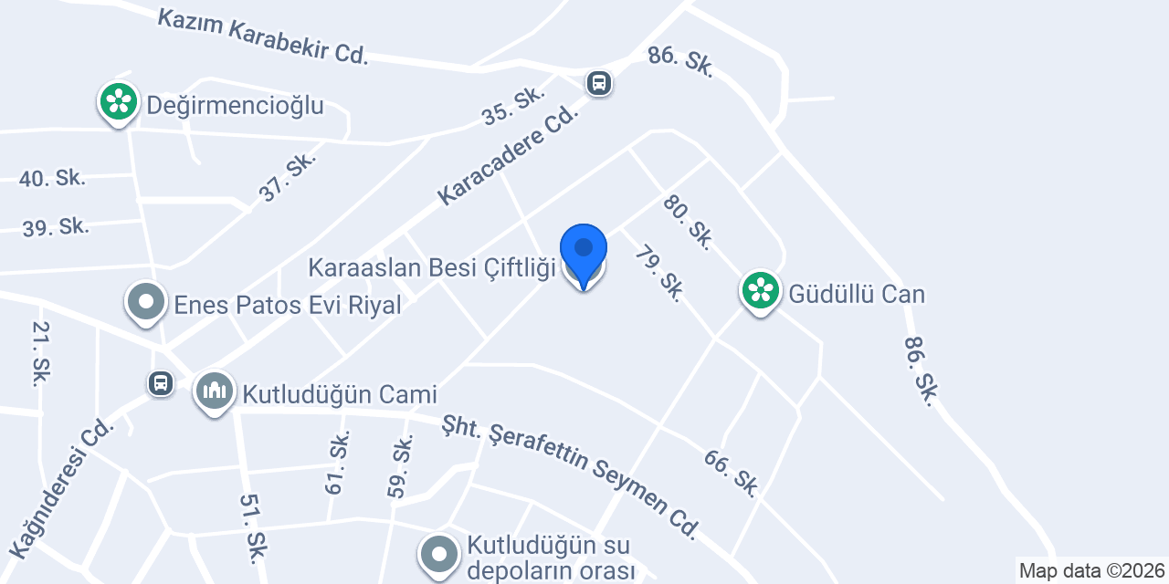 Karaaslan Besi Çiftliği konumu