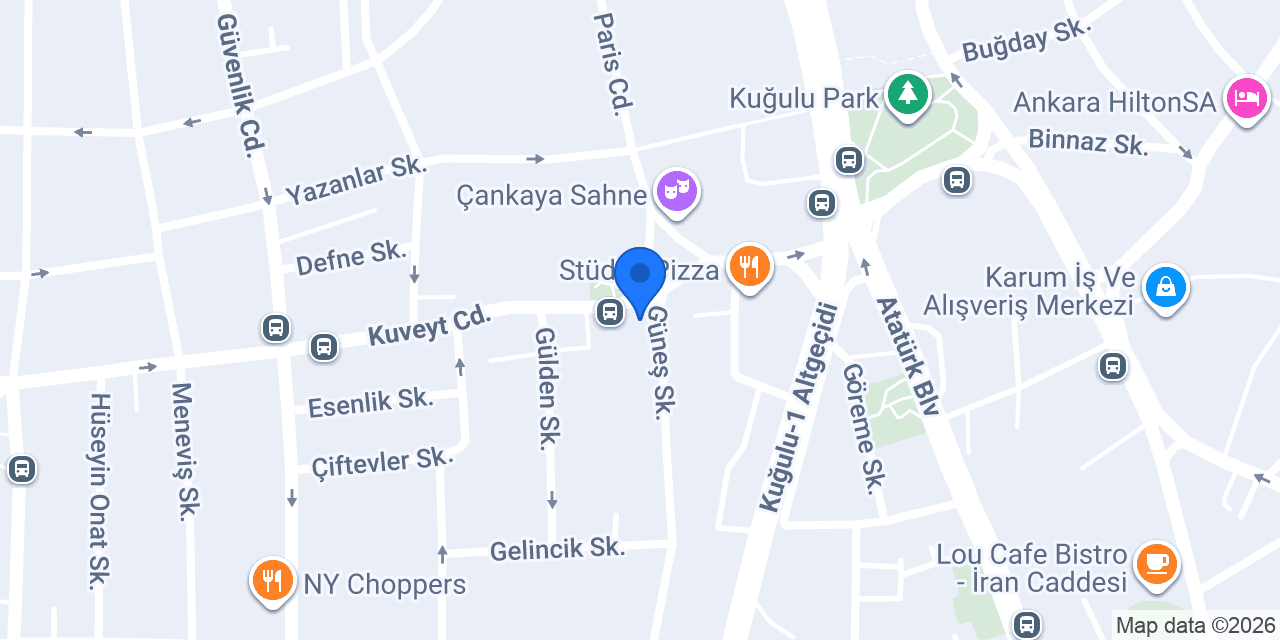 Öncü Taksi konumu