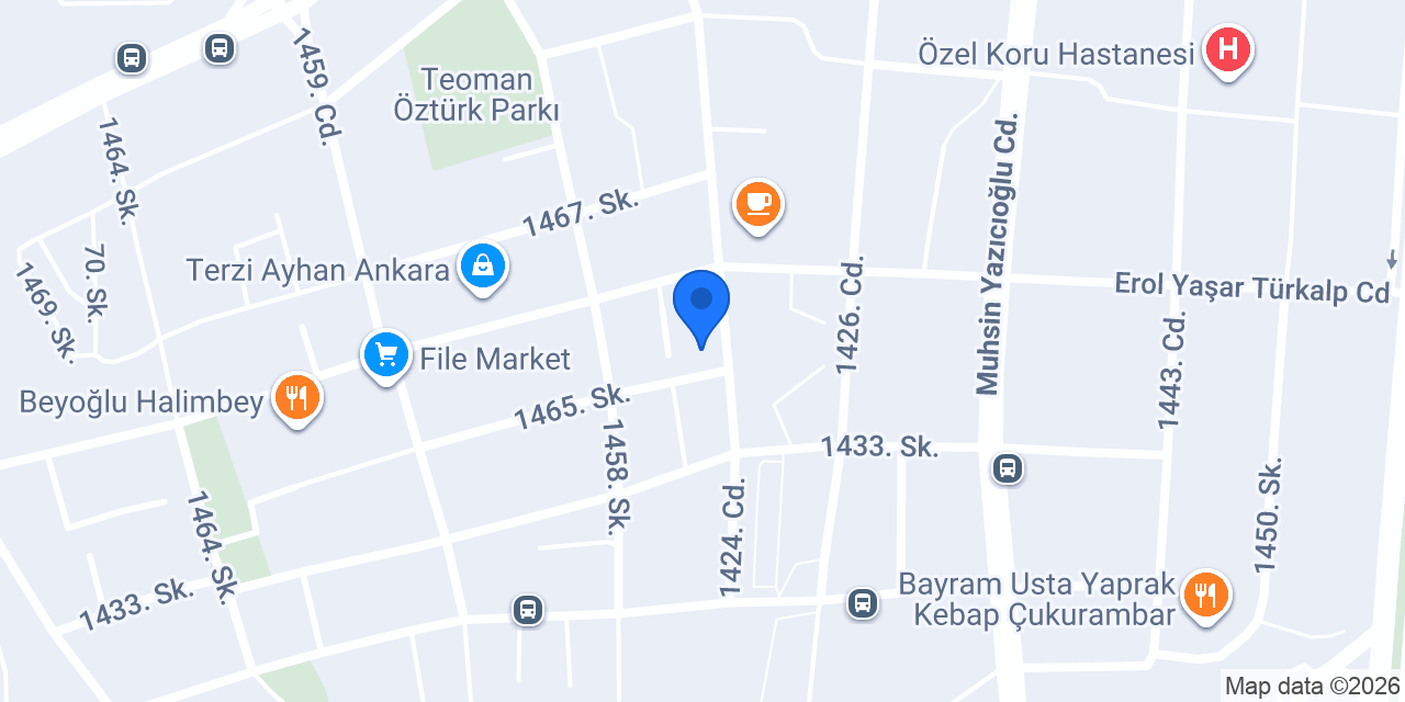 Yapı Kredi - Çukurambar Şubesi konumu