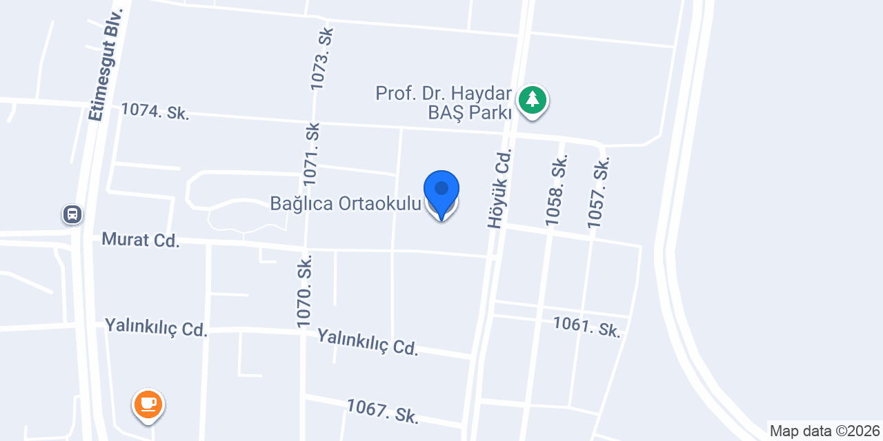 Bağlıca Ortaokulu konumu