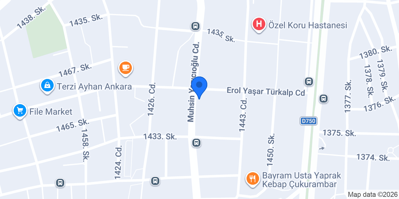 Meşhur Özçelik Aspava Çukurambar konumu