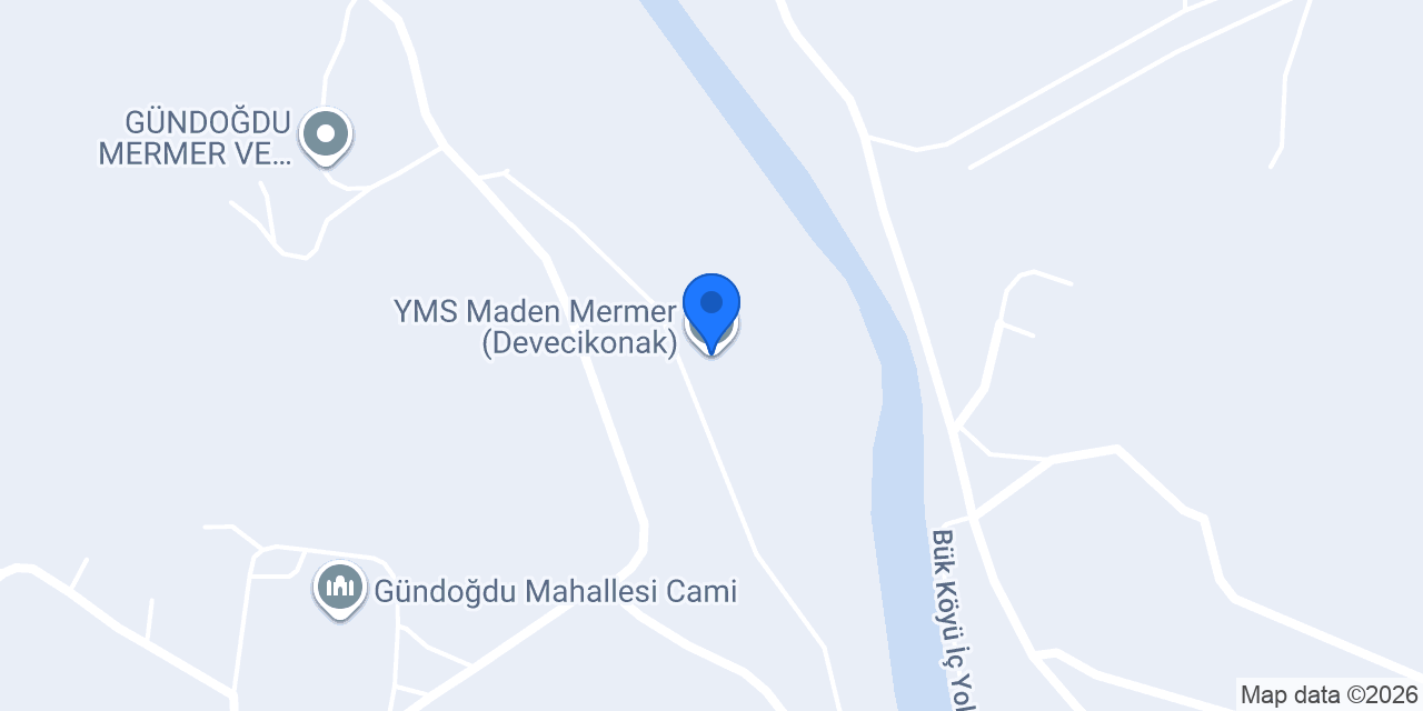 YMS Maden Mermer (Devecikonak) konumu