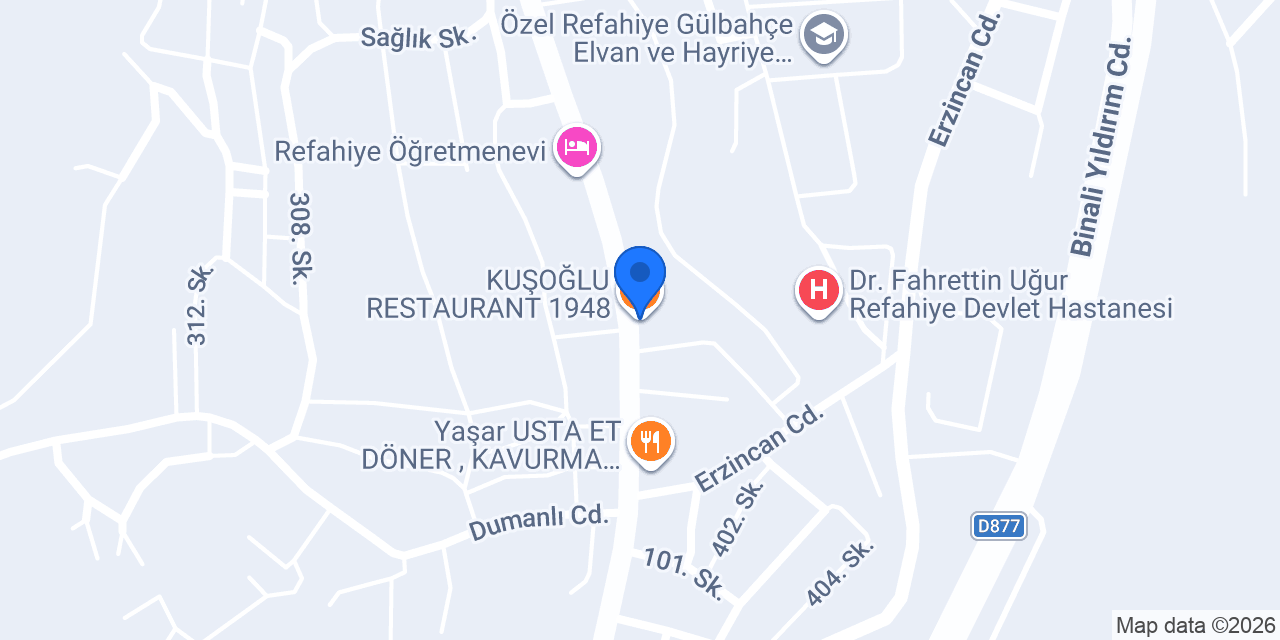 KUŞOĞLU RESTAURANT 1948 konumu