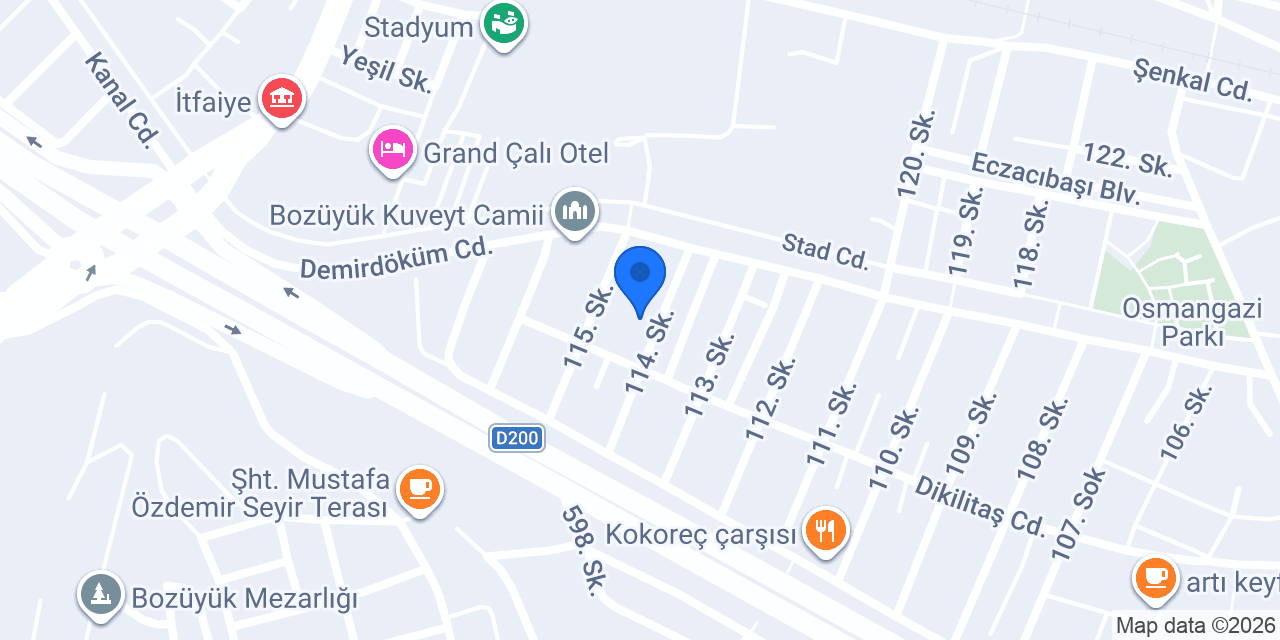 Ortaköy İç Mimarlık konumu
