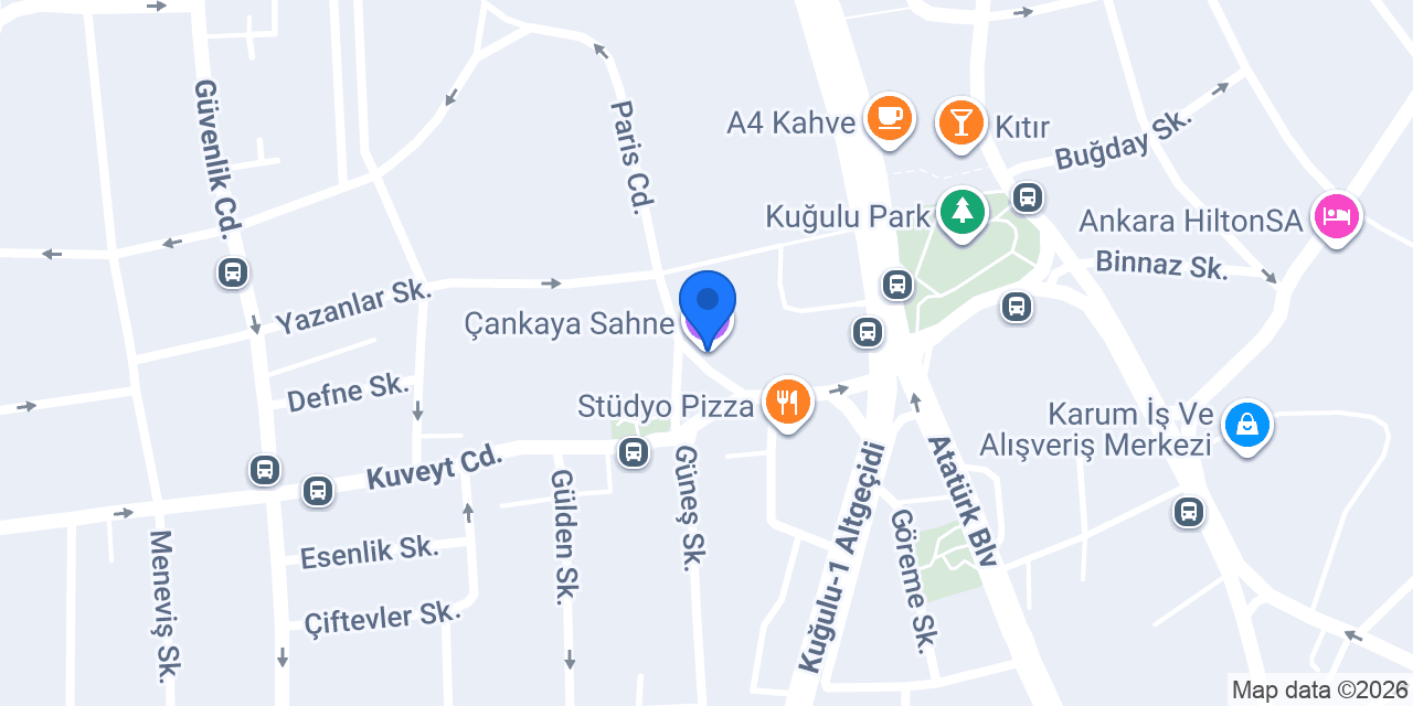 Çankaya Sahne konumu