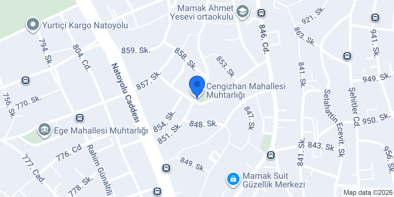Cengizhan Mahallesi Muhtarlığı konumu