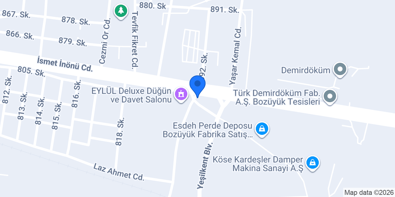 Hoşoğlu Makina konumu