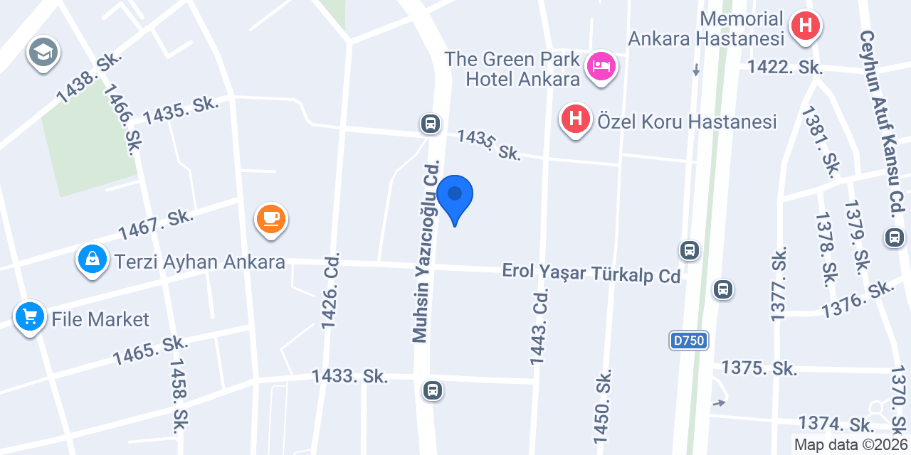 Garanti BBVA Çukurambar Şubesi konumu