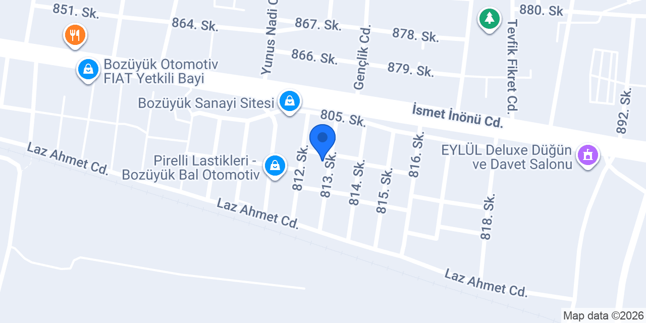 Çelik kaporta ve boya servisi konumu