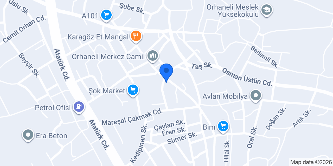 Sadoo Şef Restoran konumu