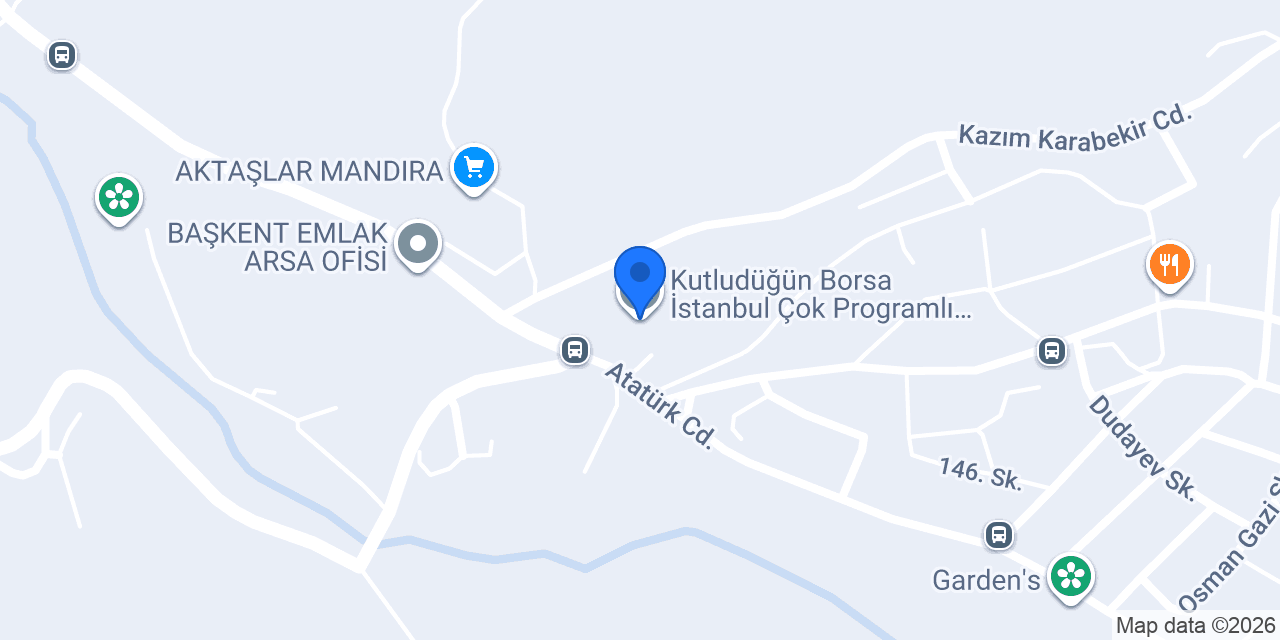 Kutludüğün Borsa İstanbul Çok Programlı Anadolu Lisesi konumu