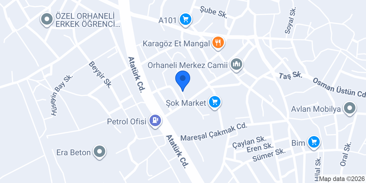 Orhaneli 1 Nolu Aile Sağlık Mer. konumu