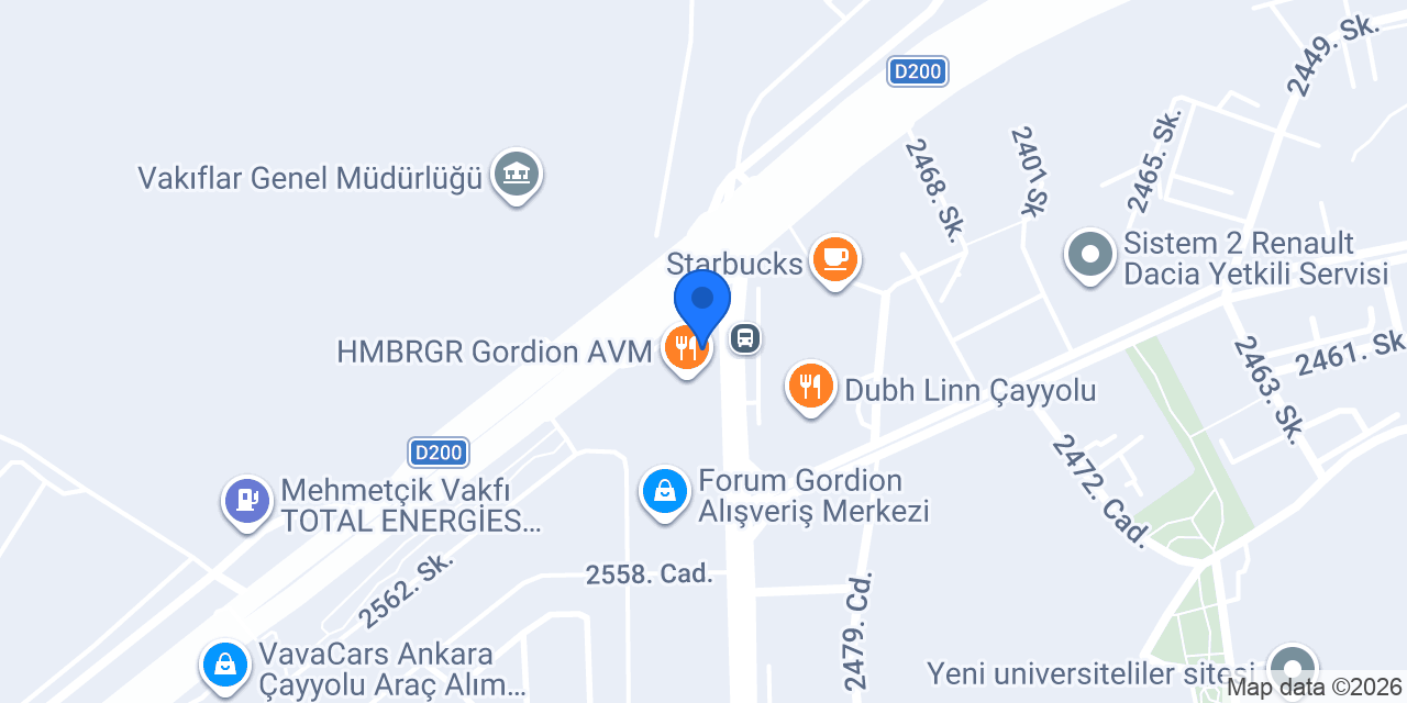 Gordion Eczanesi konumu