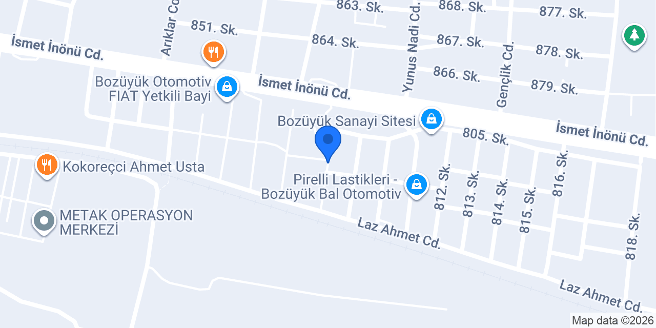 Ray Oto Makas konumu