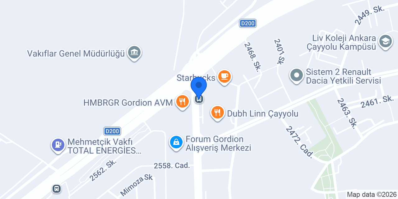 Erdem Kıramer Çayyolu konumu