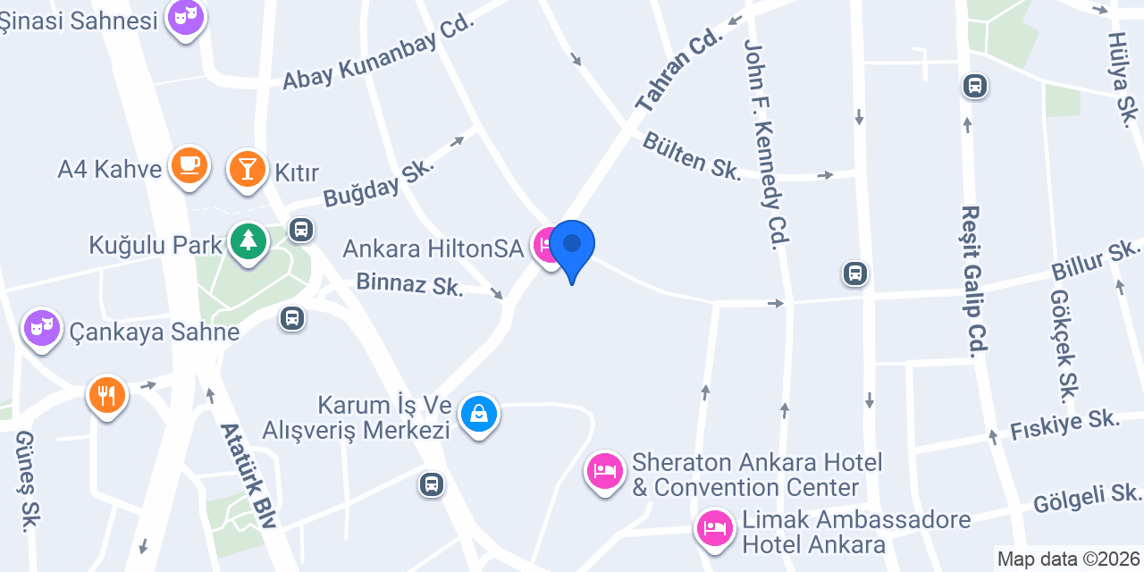 Navitas Spa Merkezi, Ankara HiltonSA konumu
