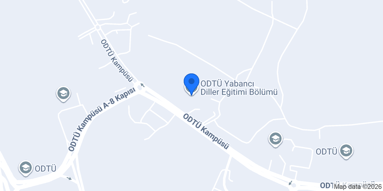 ODTÜ Yabancı Diller Eğitimi Bölümü konumu