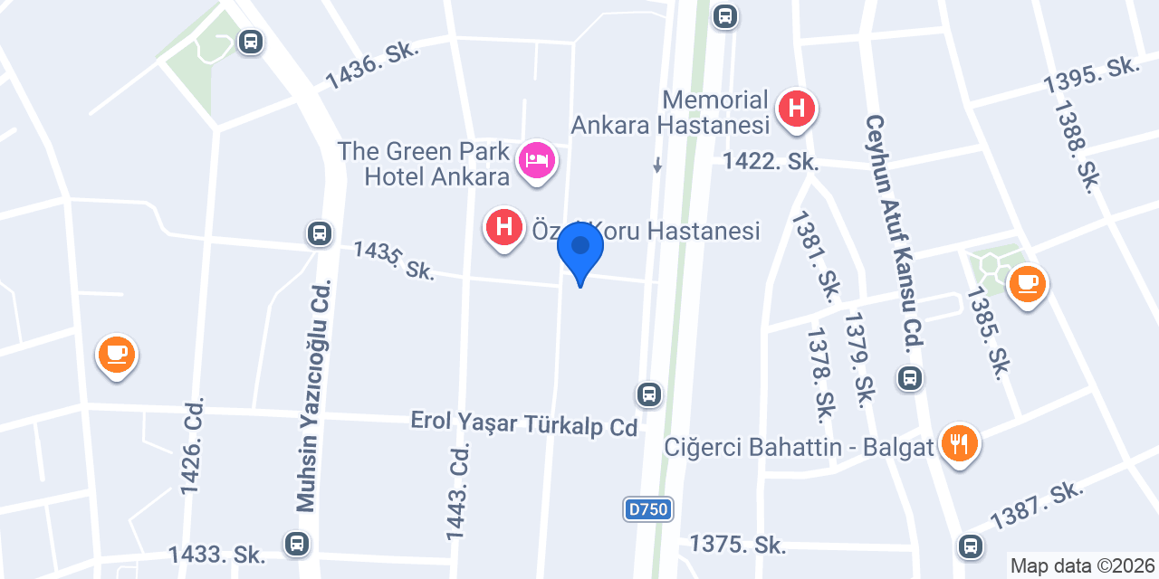 Steril Hacamat Ankara-Çukurambar konumu