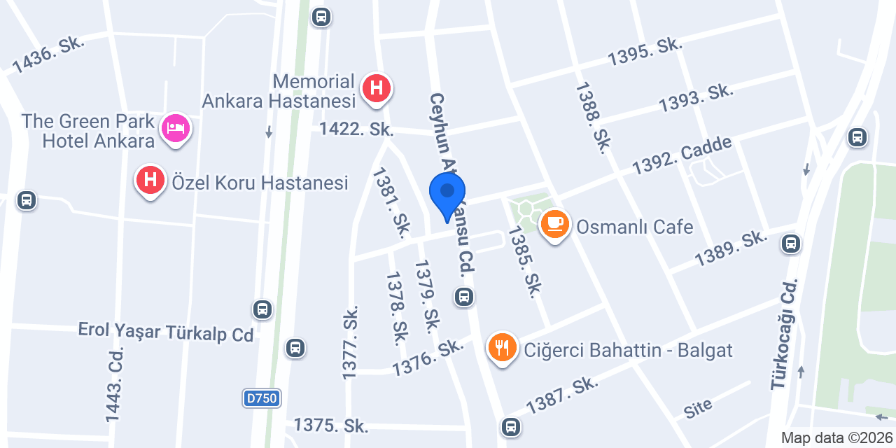 Fibabanka Balgat Çarşı Şubesi konumu