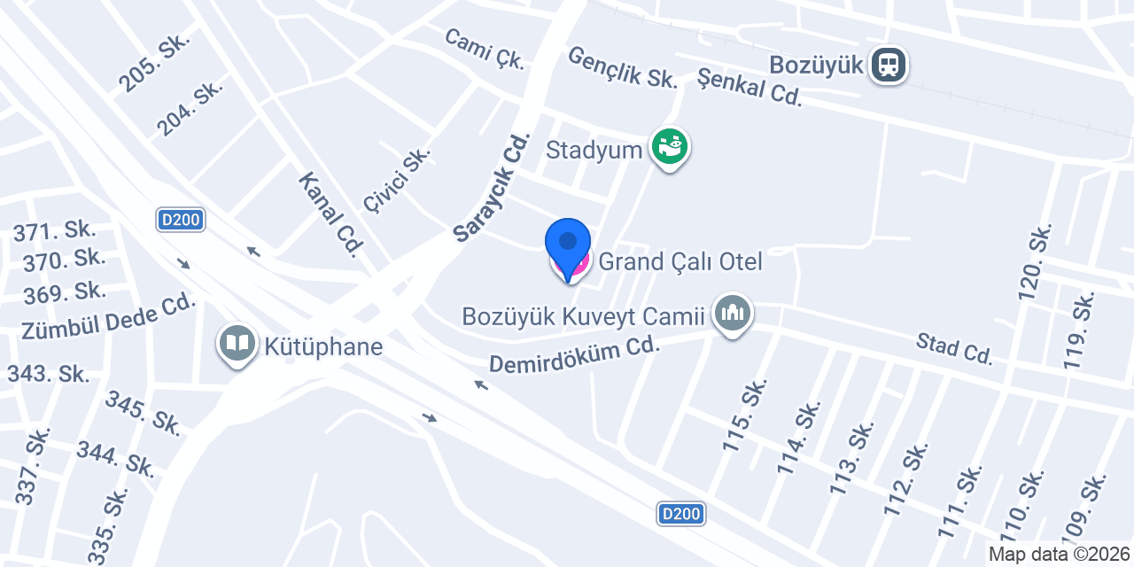 Grand Çalı Otel konumu