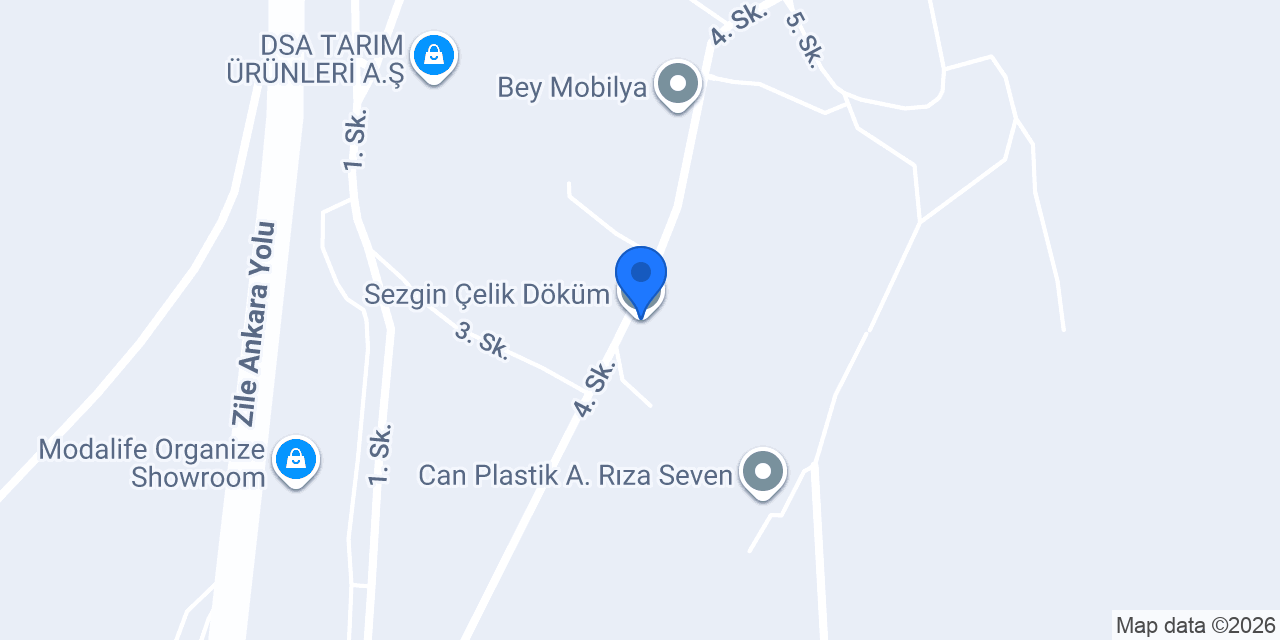 Sezgin Çelik Döküm konumu