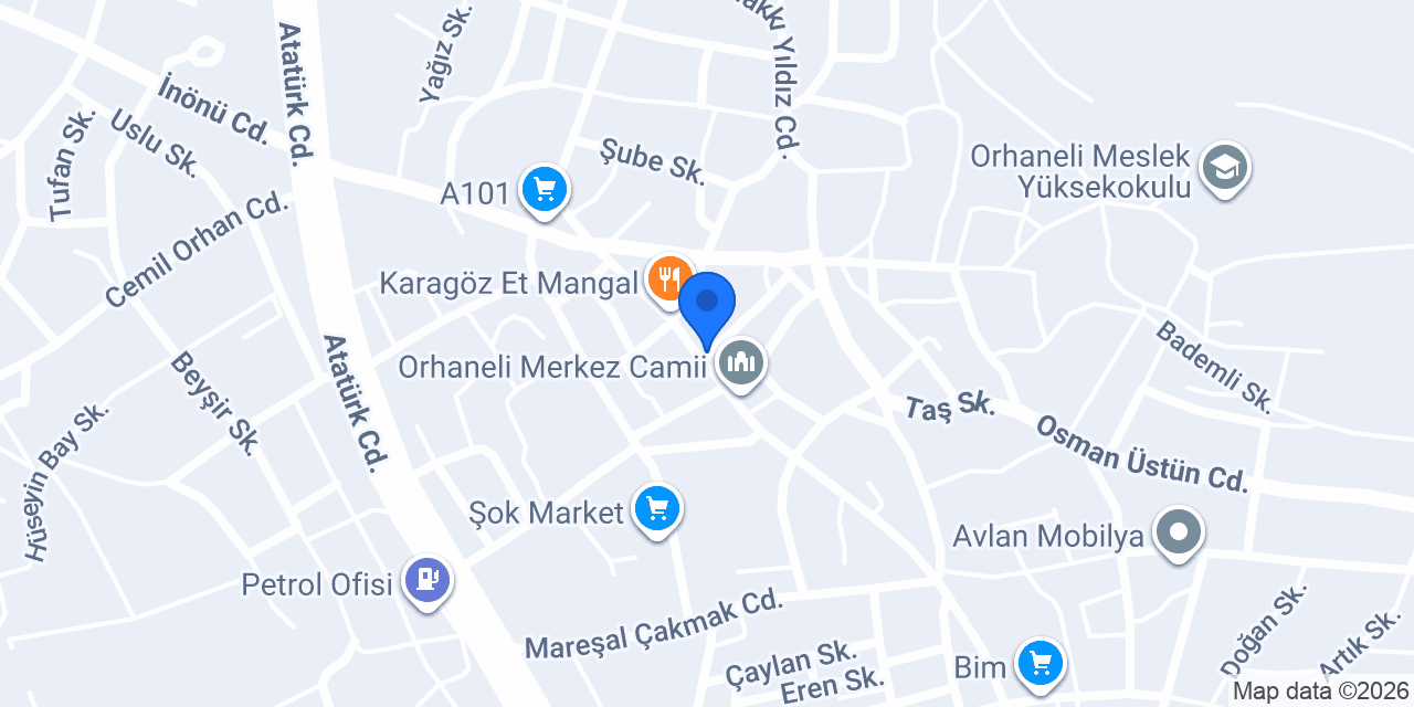 Orhaneli Oto Kurtarıcı konumu