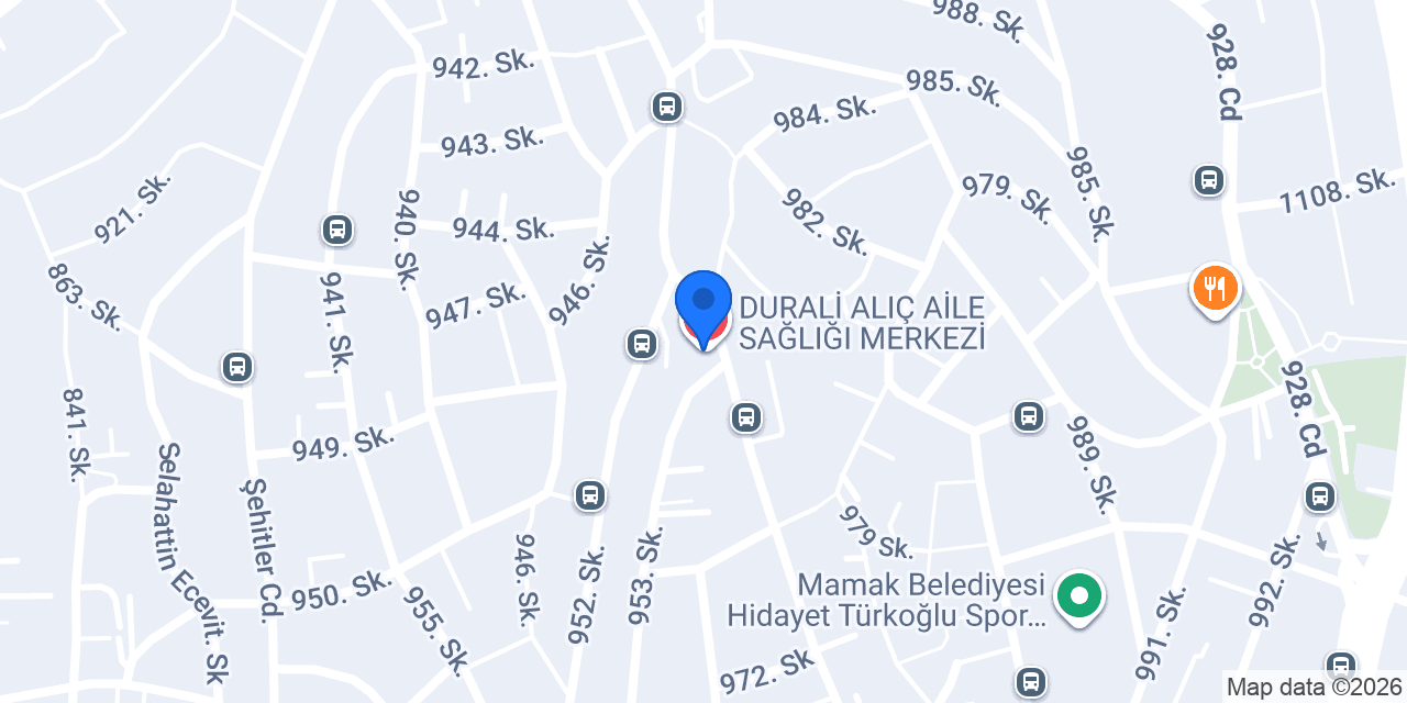 DURALİ ALIÇ AİLE SAĞLIĞI MERKEZİ konumu