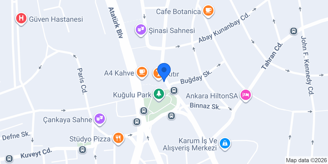 Ankara Candental Klinik konumu