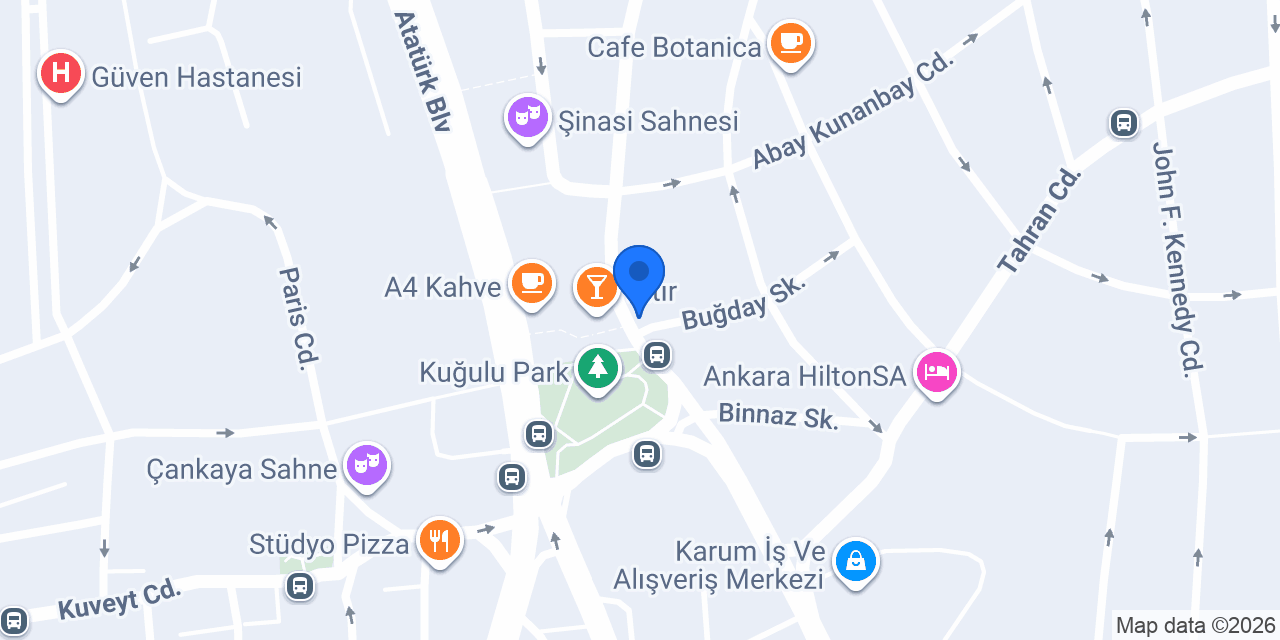 Tunalı Örücü Özgür konumu