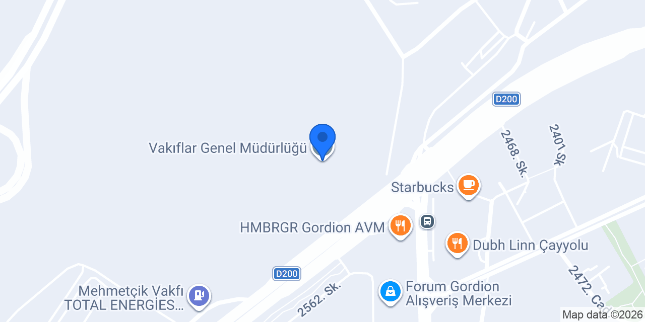 Vakıflar Genel Müdürlüğü konumu