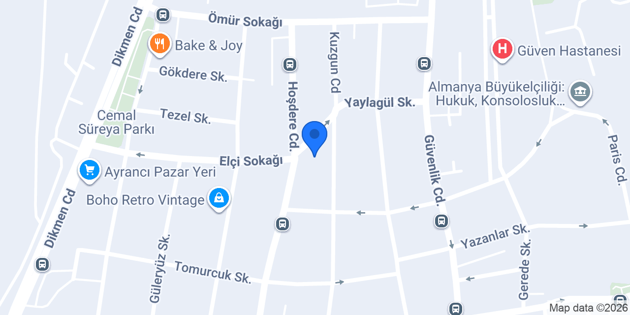 Güvenç Çiçekçilik konumu