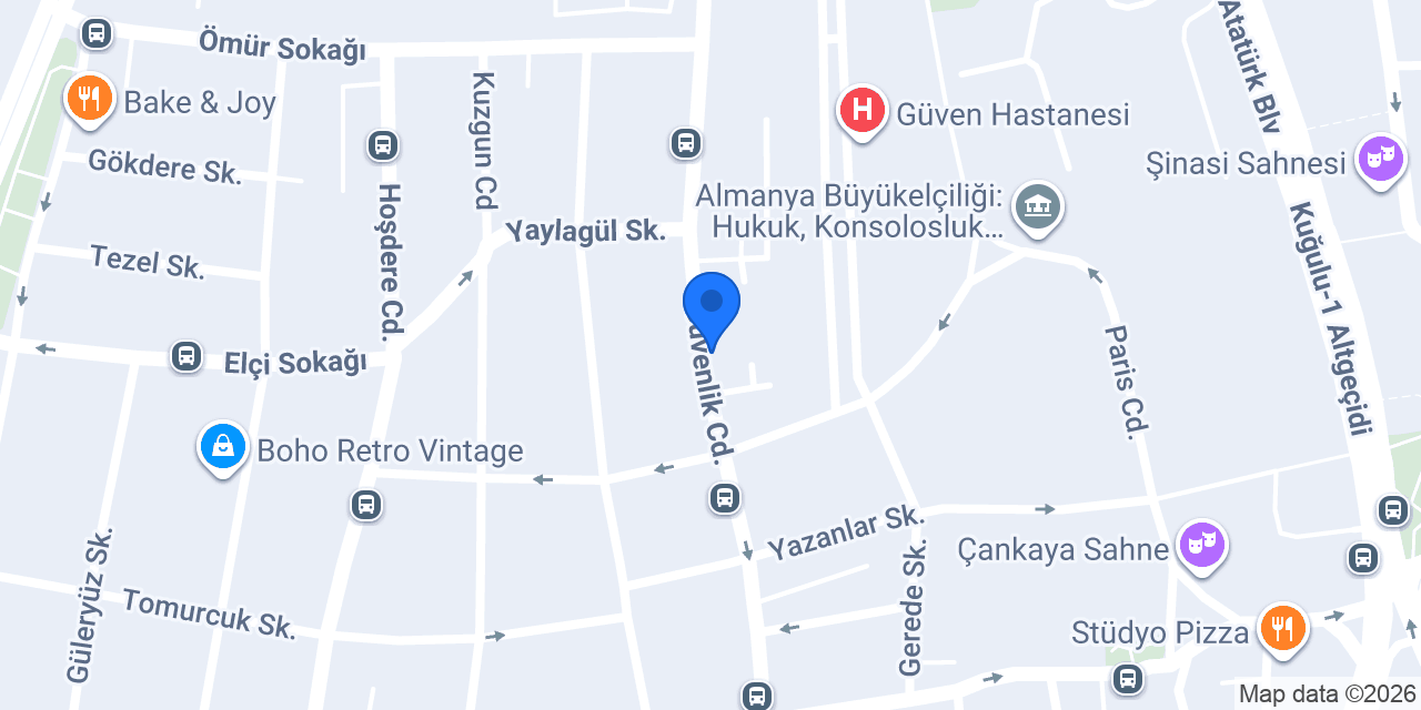 Mutlu Lokantası Çankaya konumu