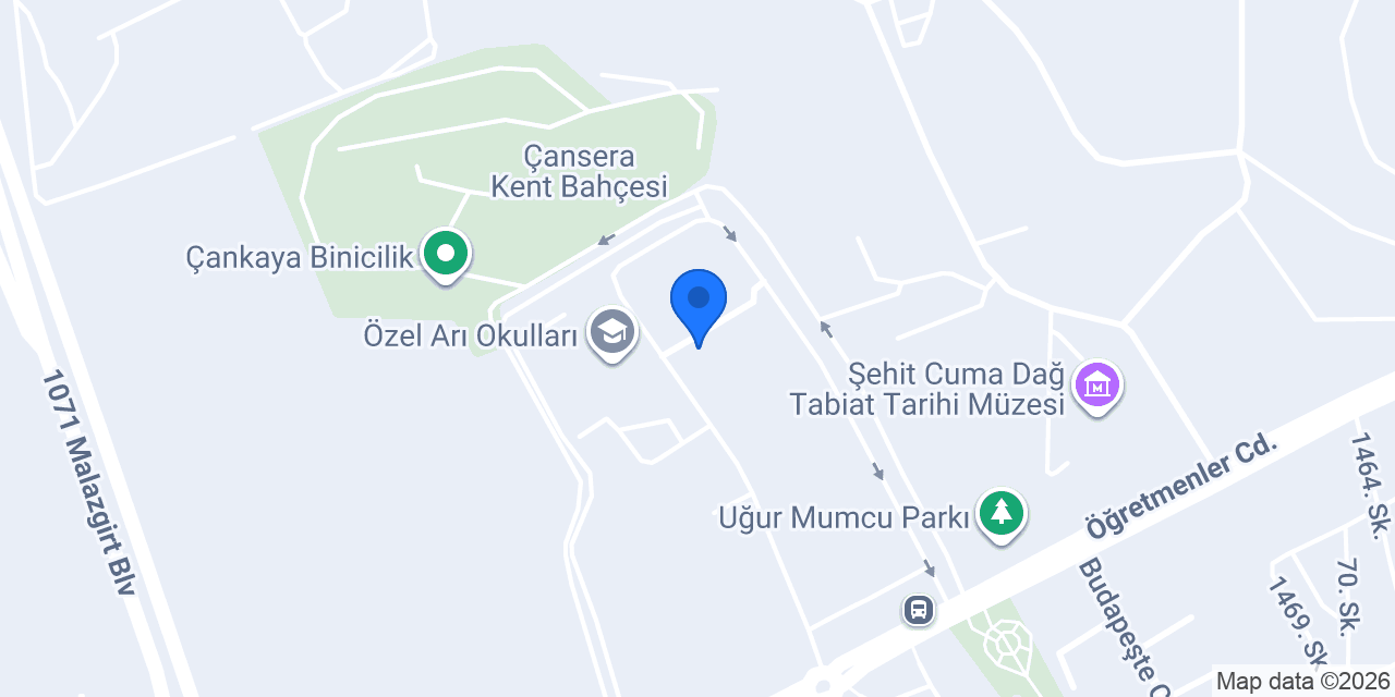 ÇANKAYA ÜNİVERSİTESİ SPOR KULÜBÜ konumu