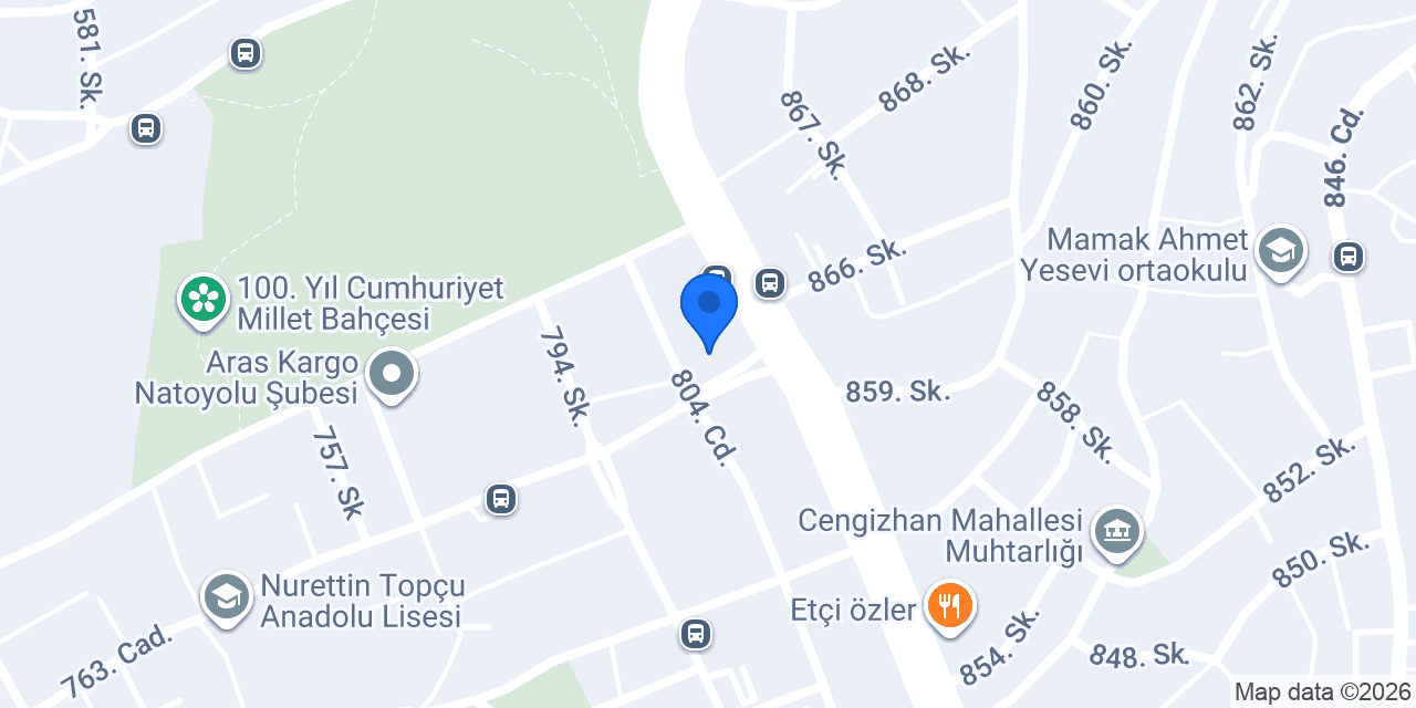 AYM MİMARLIK konumu
