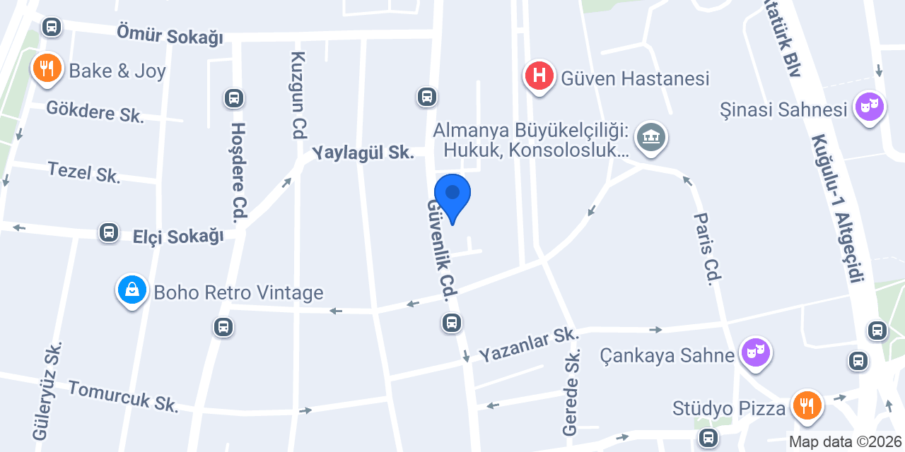 Güven Color konumu