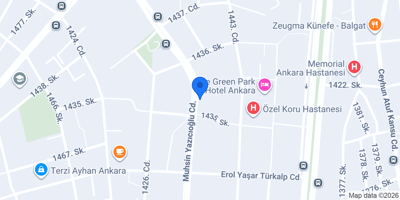 Ziraat Bankası Çukurambar Şubesi konumu